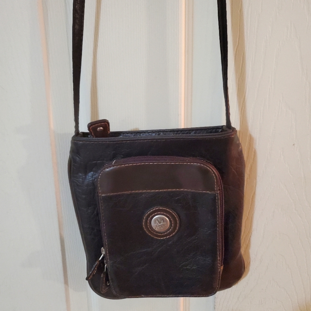 Vintage Mouflon Leather Mini Crossbody Bag